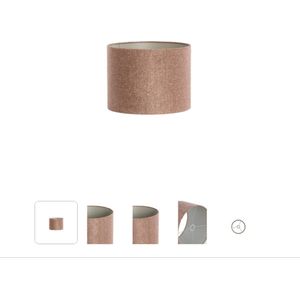 Light & Living - kap - Brandy - bruin - textiel - Ø 25cm - E27 - 2225969