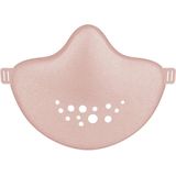 Koziol >>HI Community Mask, herbruikbaar en duurzaam mondkapje – gezichtsmasker – Organic Pink met incl. 31 filters