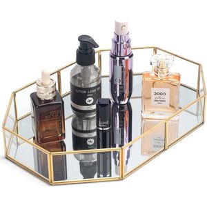 Spiegel lade voor make-up en parfum - decoratieve lade voor badkamer en dressoir