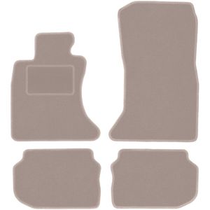 Beige velours vloermatten voor: BMW 5 F11 xDrive stationwagen, touring (2010-2013)