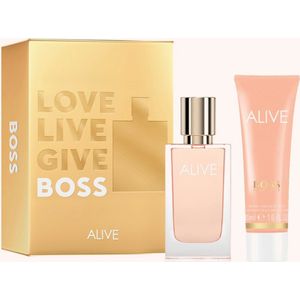 Hugo Boss Alive Giftset - 30 ml eau de parfum spray + 50 ml bodylotion - cadeauset voor dames