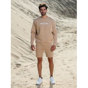 Muchachomalo Heren Sweater - Zand - Maat XL - Mannen Trui