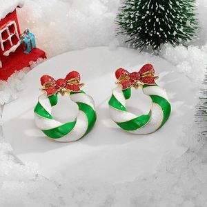 Kerst Oorbellen Voor Vrouwen Kerstboom Dangle Oorbellen Met Kleurrijke Strass Glitter Boog Knoop Kleurrijke Gloeilamp Jingle Bell Stud Earring Vakantie Oorbellen Xmas Gift