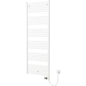 Plieger Elba Elektrische handdoekradiator – Handdoek verwarmer – Met klokthermostaat – 170.2 cm x 60 cm – 900 Watt – Wit