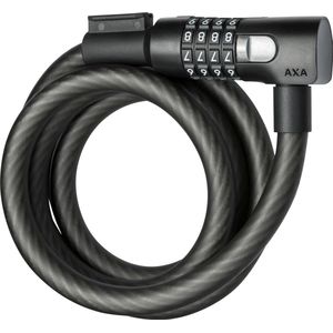 AXA Resolute C15/180 - Kabelslot - Slot voor Fietsen - Code - Gebruiksvriendelijk - 180 cm lang - Diameter 15 mm - Zwart