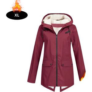 Bovista Windjas Dames - Parka - Lente & Herfst - Jas - Volwassen - Windjack - Windbreaker - Outdoor - Bordeauxrood - XL