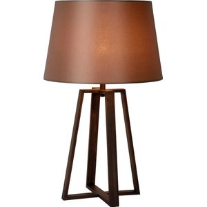 Lucide COFFEE Tafellamp - Ø 38 cm - 1xE27 - Roest bruin