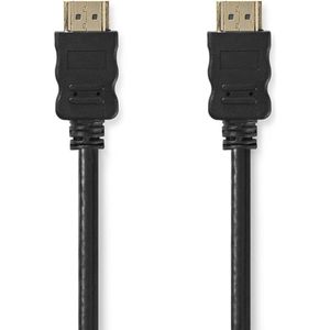 Nedis High Speed ​​HDMI-Kabel met Ethernet - HDMI Connector - HDMI Connector - 4K@30Hz - ARC - 10.2 Gbps - 7.50 m - Rond - PVC - Zwart - Label