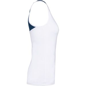 Tank Top Dames M Proact Mouwloos White / Sporty Navy 80% Polyester, 20% Elasthan