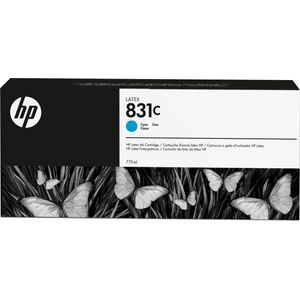 HP 831C 775ml Cyan Cyaan Latex  Ink Cartridge