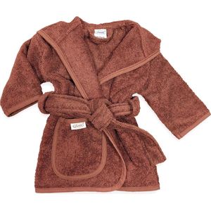 Funnies  badjas copper | funnies badjas  | 0-1  jaar | 100% zuivere katoen, badstof | baby | na het zwemmen | na het douchen