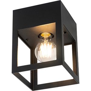 QAZQA cela - Moderne Plafondlamp - 1 lichts - L 13.2 cm - Zwart - Woonkamer | Slaapkamer | Keuken