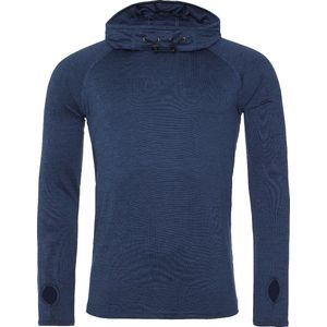 AWDis Gewoon Cool Mens Cowl Neck Long Sleeve Baselayer Top (Marinemelange)