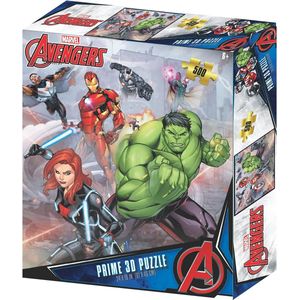 Marvel - Avengers Personages Collage Puzzel 500 stk 61x46 cm - met 3D lenticulair effect