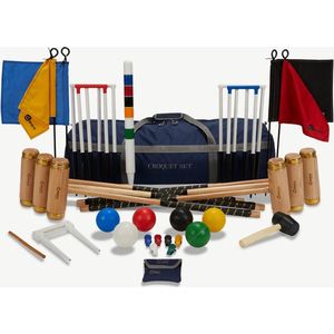 Ubergames - Prachtige 6 persoons Professionele Croquet set - ECO Hardhout - Met luxe tas - Klasse en Geweldig Met luxe tas Klasse en Geweldig
