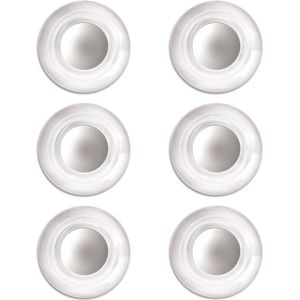 Sterke magneten voor glazen whiteboard - droog uitwisbaar - groot formaat - diverse kleuren - 6 stuks Whiteboard Magnet