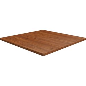 VidaXL Vierkant Tafelblad 90x90x2,5cm Behandeld Eiken Donkerbruin