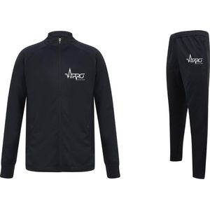 FitProWear Trainingspak Unisex Donkerblauw - Maat XXXL - Dames - Heren - Trainingsjack - Trainingsbroek - Joggingspak - Trainingsjas - Sportkleding - Sportbroek - Trainingskleding - Fitness - Voetbal - Basketball - Polyester Trainingspak - 100% Polye