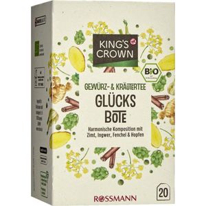 KING'S CROWN Bio Kruidenthee Geluksbode 40g