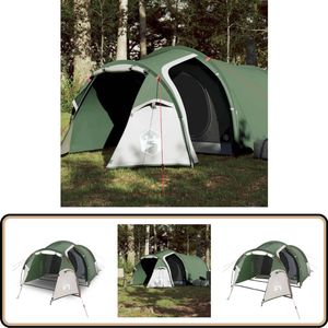vidaXL Tunneltent 2-persoons waterdicht groen Kampeeruitrusting - Campingtent - Tweepersoonstent - Tunneltent - Waterdichte Tent