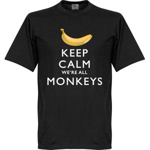 Keep Calm We're All Monkeys T-Shirt - 4XL