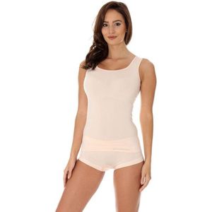 Brubeck Comfort | Dames Ondergoed Hemd Naadloos met Merino wol - Huidskleur - S