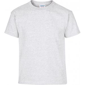 T-shirt Kind 7/8 years (M) Gildan Ronde hals Korte mouw Ash 99% Katoen, 1% Polyester