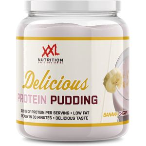 XXL Nutrition - Delicious Protein Pudding - Eiwitrijke Snack & Dessert - Prote�ïne: 22 Gram - Banaan Kers - 440 Gram