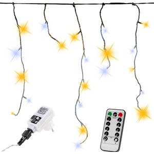 Lichtgordijn - Ijspegelverlichting - Kerstverlichting Gordijn - LED Gordijn - Kerstverlichting - Kerstversiering - Lichtsnoer - Regenlichtketting - Voor Binnen en Buiten - Met afstandsbediening - 40 m - Warm koud