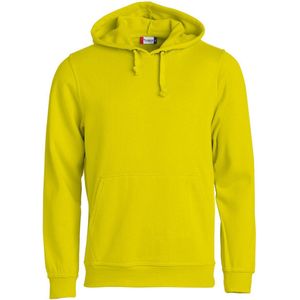 Clique Basic hoody Signaalgeel maat XS