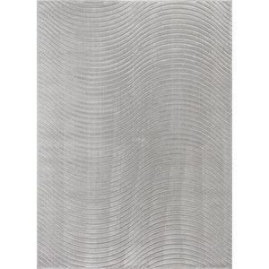 SURYA - Grijs tapijt AYUMI - 3D-patroon - Binnen/buiten