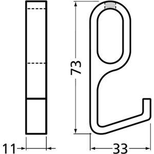 Hermeta JASHAAK ENKEL GARDELUX-1 MAT ZWART (1201-18E)