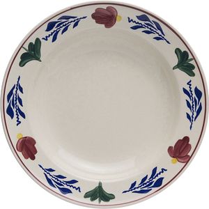 Boerenbont bord diep ø28cm - Set van 2 stuks