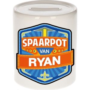 Kinder spaarpot voor Ryan - keramiek - naam spaarpotten