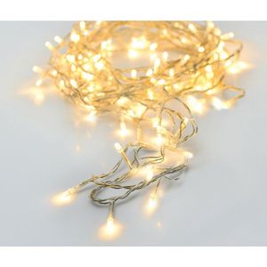 Christmas Decoration kerstverlichting lichtsnoeren warm wit- 2x -24 leds-200 cm-batterij