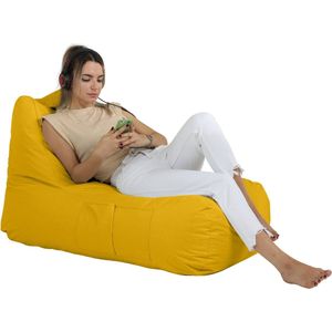 Trendy Zitzak, Lounge kussen, Bean Bag ,Zitzakstoel,Geel,met Vulling ,Volwassenen & Kinderen