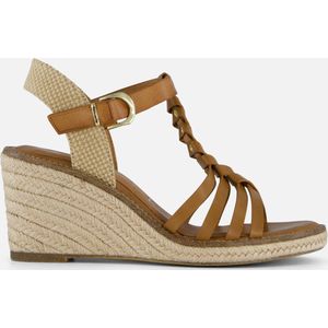 Tamaris Espadrilles cognac Synthetisch - Dames - Maat 40