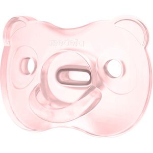 Medela Baby Fopspeen Soft Silicone Superzacht lichtgewicht eendelig - Soft Pink - 0-6 maanden - 1 stuks