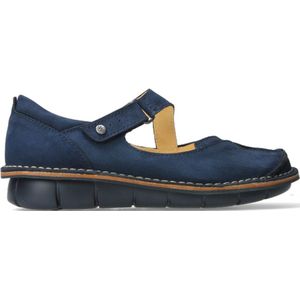 Wolky Bandschoenen Cordoba blauw nubuck