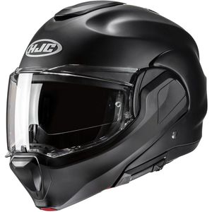 HJC F100 Solid Zwart Systeemhelm - Maat XS - Helm