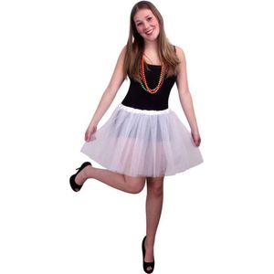 Dans & Entertainment Kostuum | Tule Rok Ballet Wit Vrouw | One size | Carnaval kostuum | Verkleedkleding