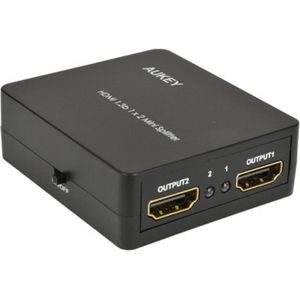 Aukey HA-H01 1x2-poorts HDMI 1.3b mini-splitter, zwart