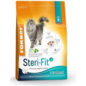 3x Fokker Steri-Fit Kattenvoer Gevogelte 2,5 kg