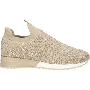 La Strada Beige instapsneaker met glitters dames - maat 41