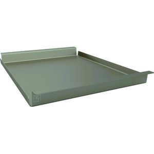 Dienblad Large | Hocker | Groot | Mos Groen - Oud Groen | Industrieel | Metaal | Aluminium | Design | Gepoedercoat | Flip Tray | 62 × 44 × 5 cm