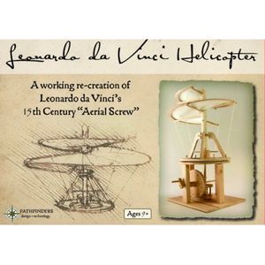 Leonardo Da Vinci - Helikopter - Houten Bouwpakket - Speelgoed