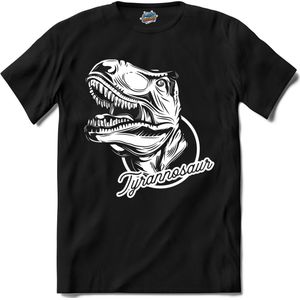 Tyrannosaur | Dino - Dinosaur - Dinosauriërs - T-Shirt - Unisex - Zwart - Maat M