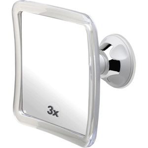 Douchespiegel met Zuignap - 3-voudig, 16 x 16 cm - Anti-condens en Breukvast