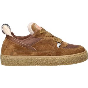 Shabbies Amsterdam Chewy Unna dames sneaker - Cognac - Maat 38