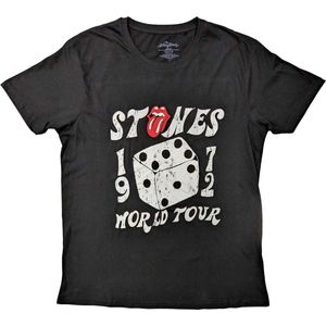 The Rolling Stones - Dice Tour '72 Heren T-shirt - 2XL - Zwart